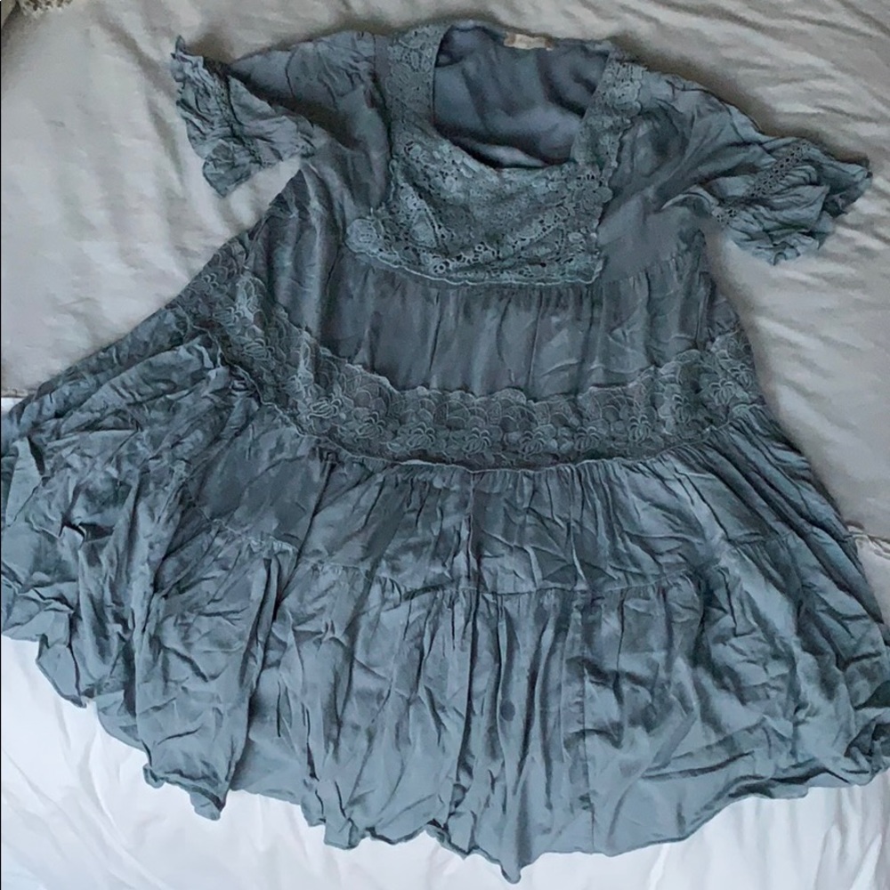 Altar’d State | Blue Lace Tunic
